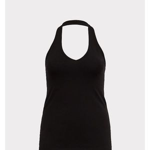 Torrid black halter top size 2